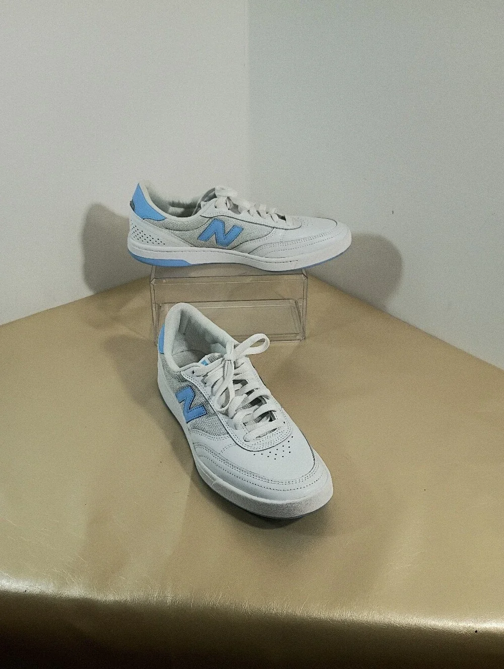 NEW BALANCE Mens SZ 10 D 440 WHITE BABY BLUE SKATE SHOE SNEAKER NM440ZMD
